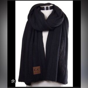 C.C Black Knit Scarf